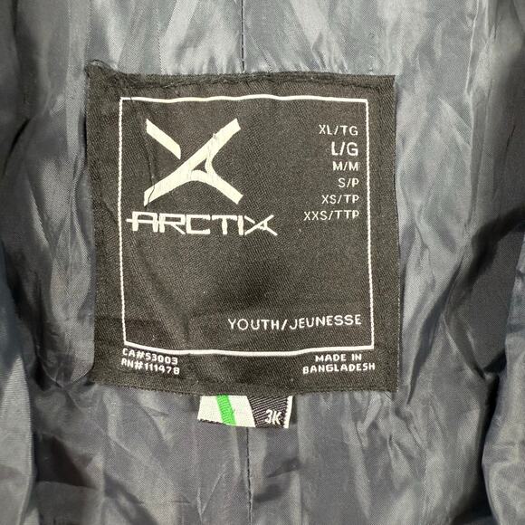 Arctix 3K Snowboarding Bibs Youth Large Black Waterproof Wind Resistant Skiing - Picture 5 of 10